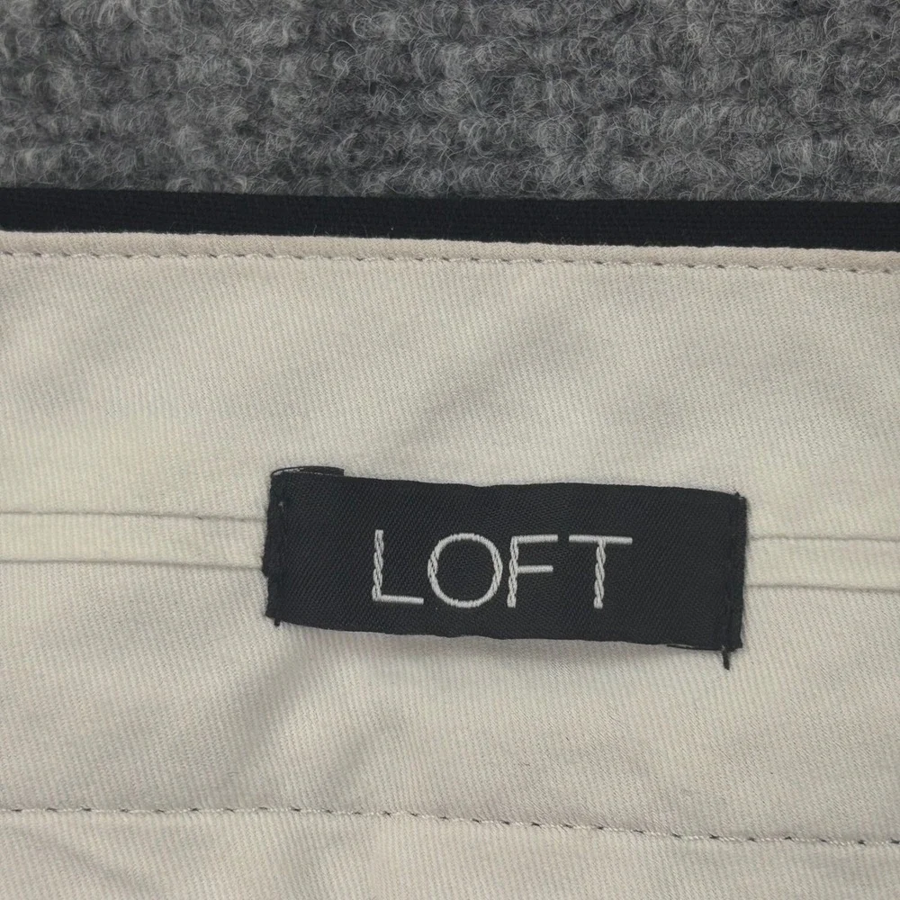 LOFT Marisa Trousers 4 Black Straight Leg Stretch Dress‎ Pants Womens